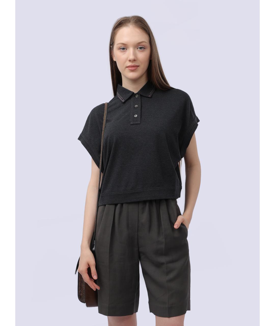 BRUNELLO CUCINELLI Серая футболка, фото 7