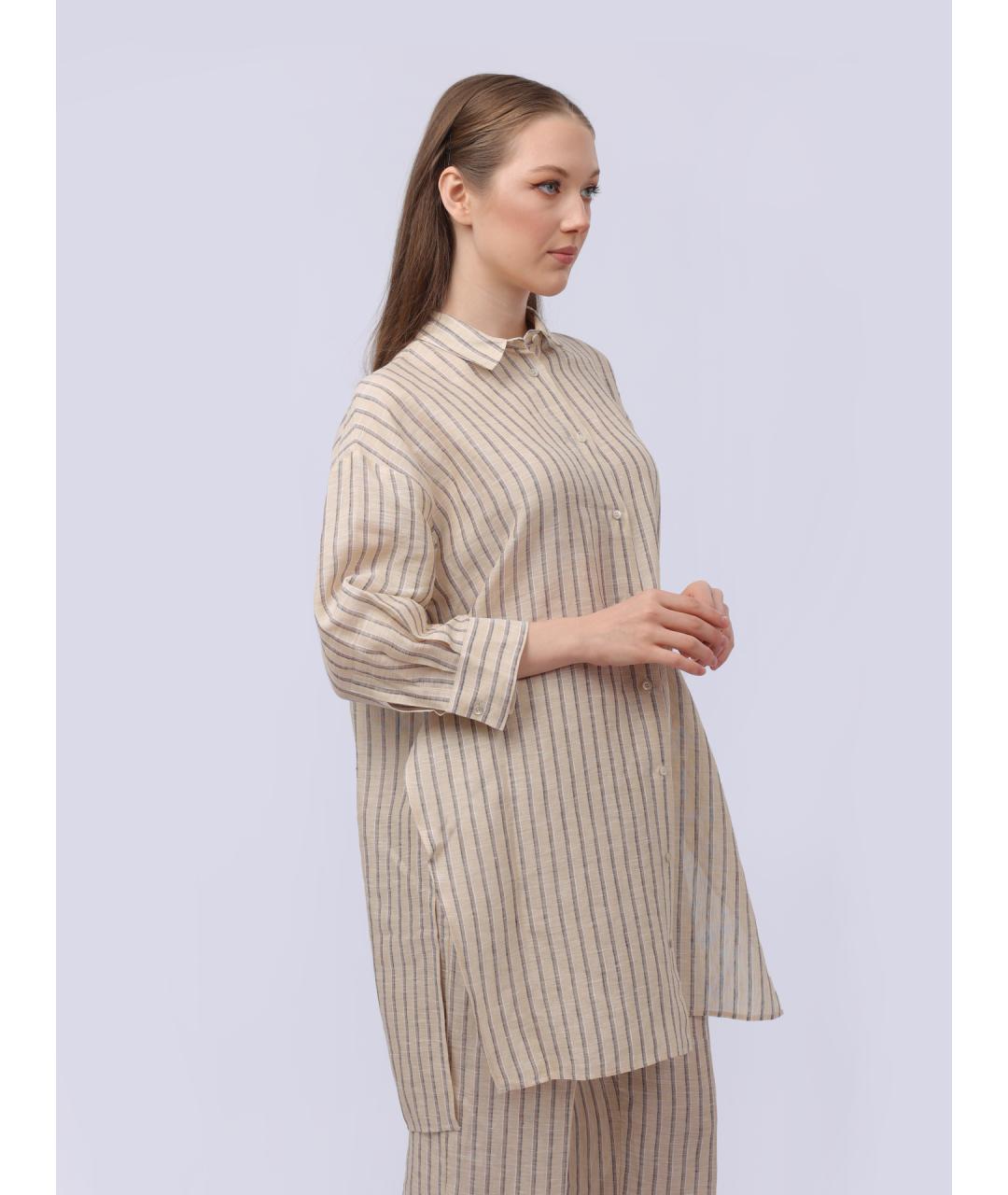 PESERICO Бежевая рубашка, фото 4