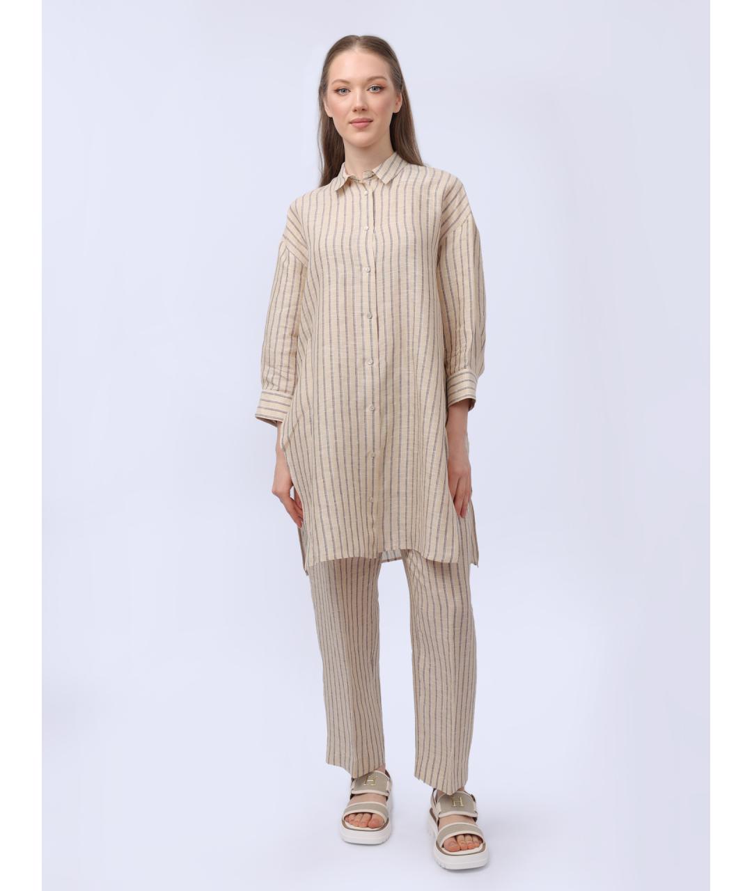 PESERICO Бежевая рубашка, фото 2