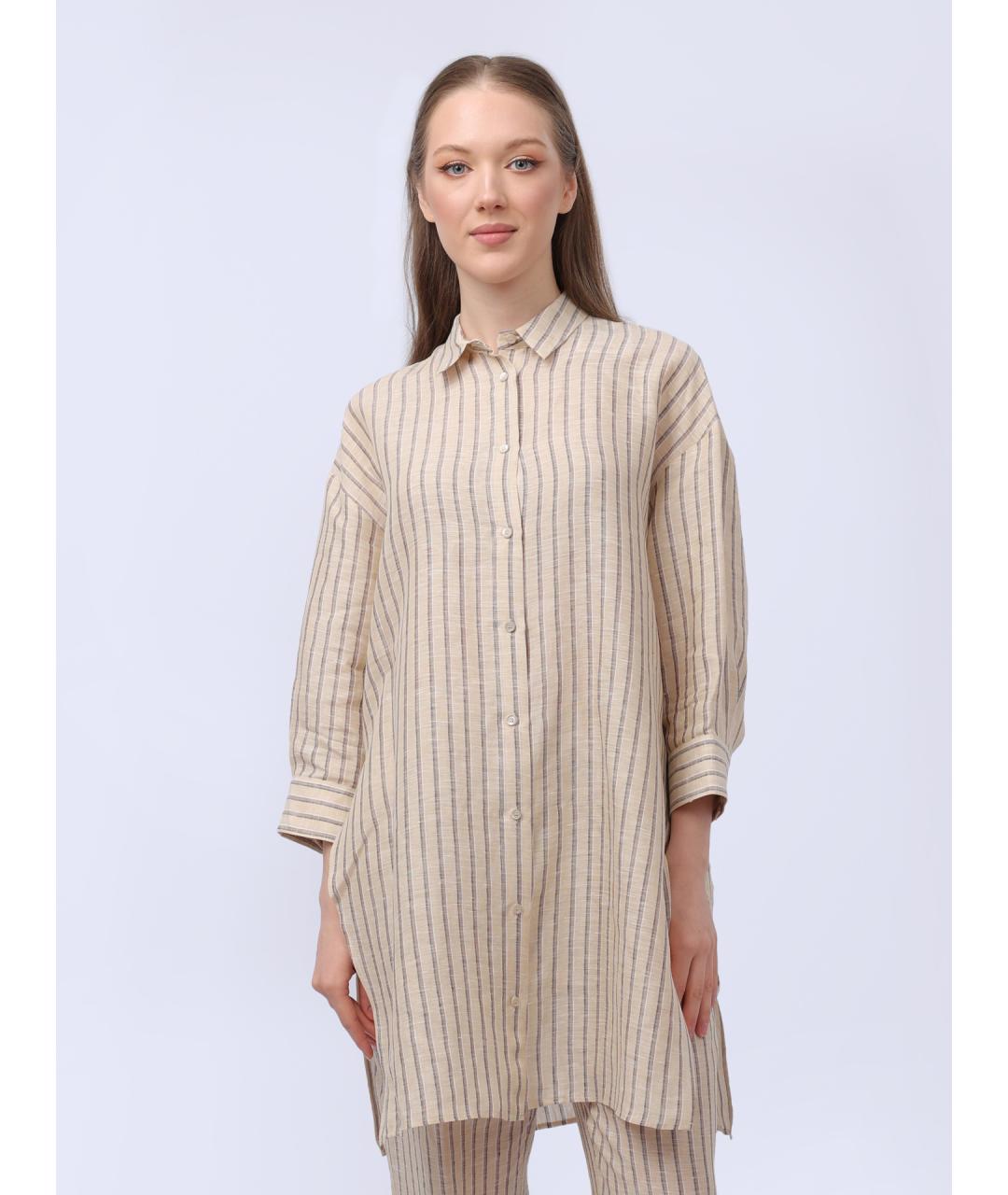 PESERICO Бежевая рубашка, фото 7