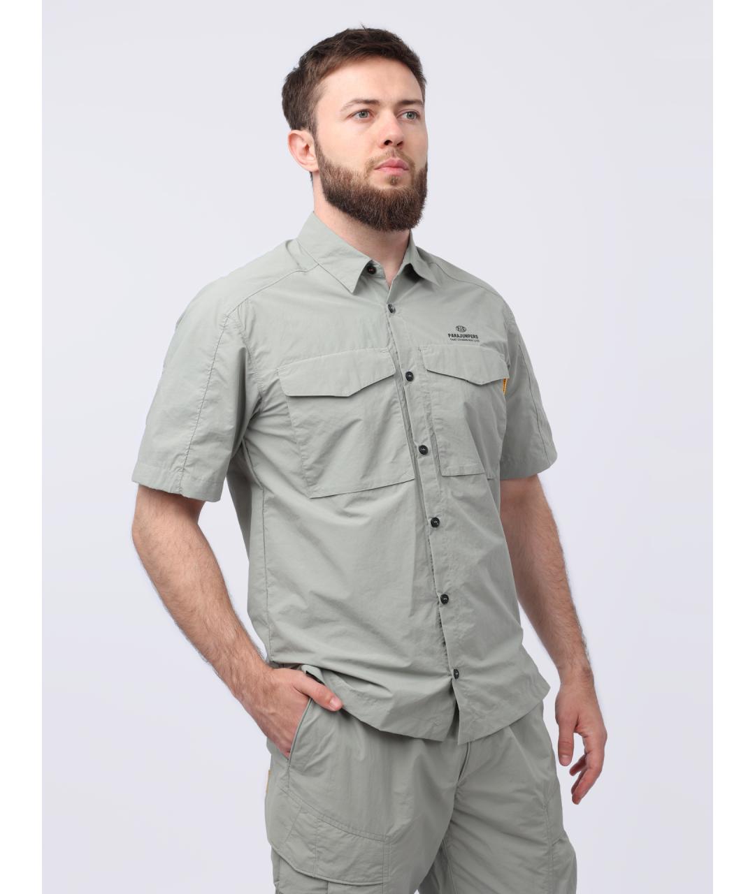 PARAJUMPERS Зеленая хлопковая кэжуал рубашка, фото 5