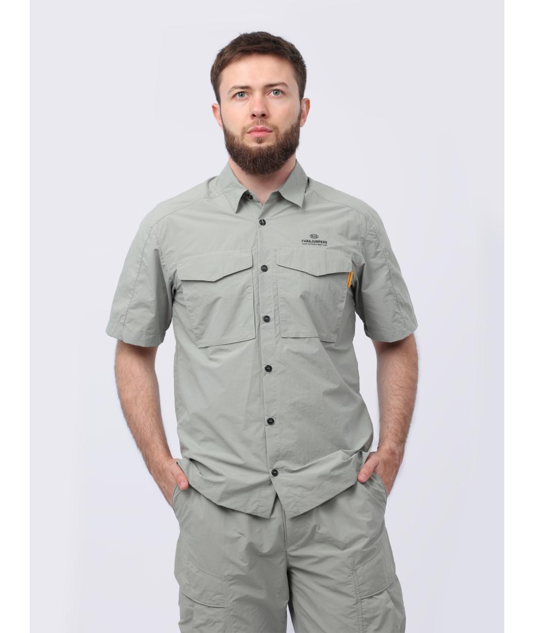 PARAJUMPERS Зеленая хлопковая кэжуал рубашка, фото 7