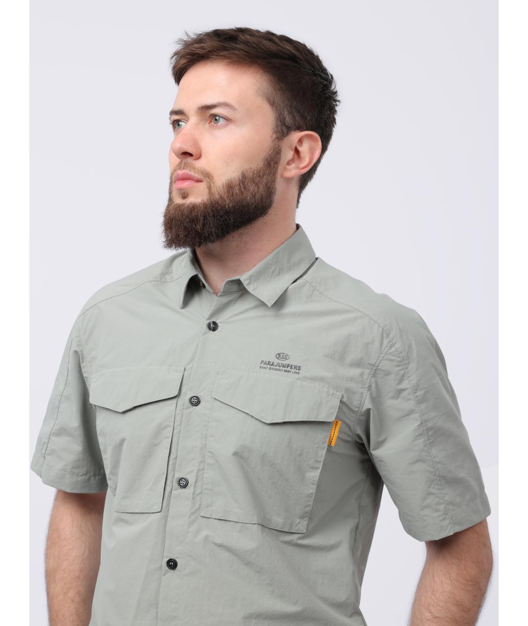 PARAJUMPERS Зеленая хлопковая кэжуал рубашка, фото 4