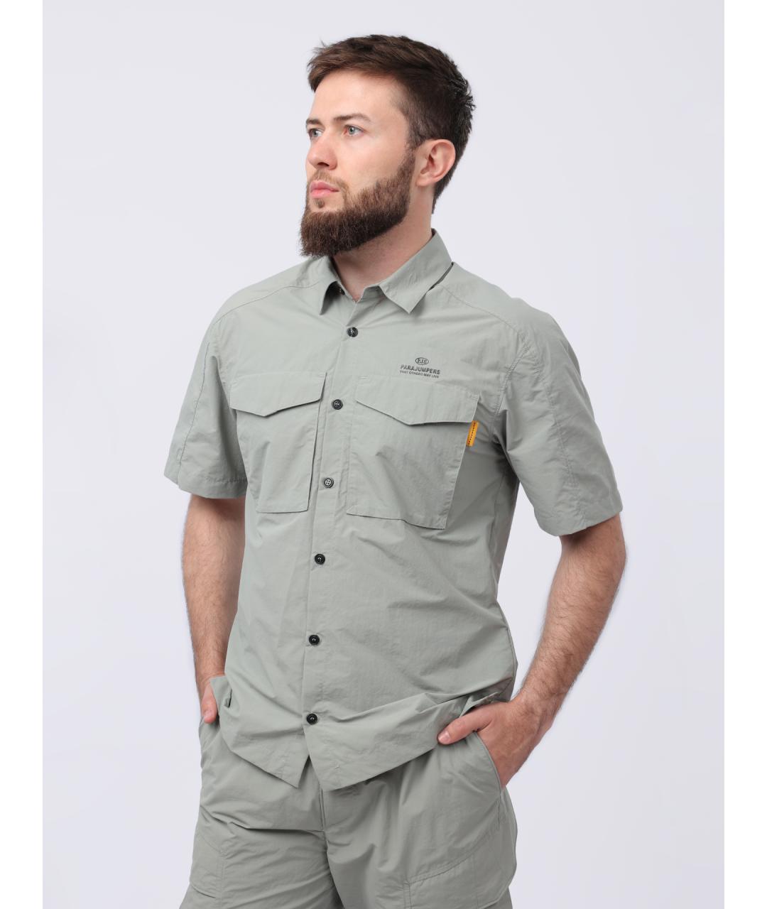 PARAJUMPERS Зеленая хлопковая кэжуал рубашка, фото 3