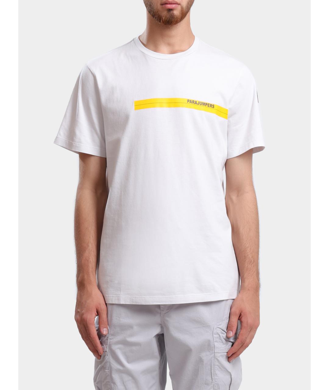 PARAJUMPERS Белая хлопковая футболка, фото 6