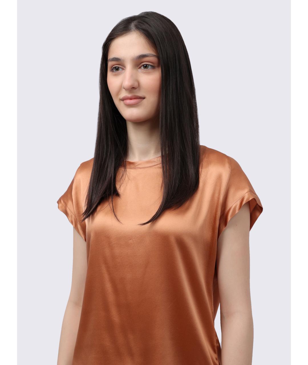 PINKO Коричневая майка, фото 3