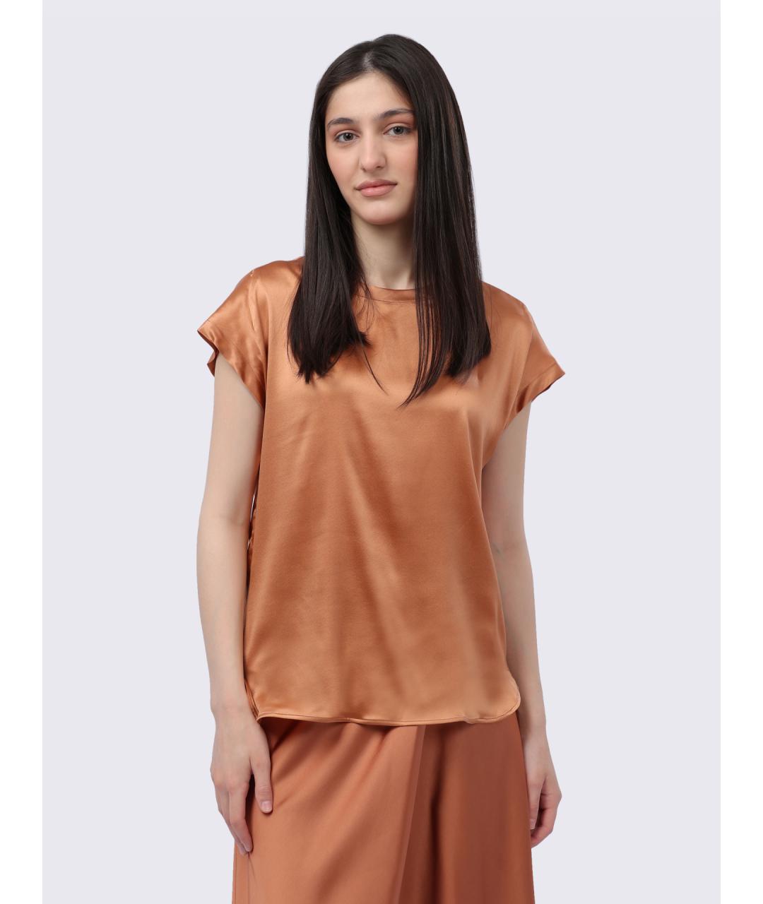 PINKO Коричневая майка, фото 6