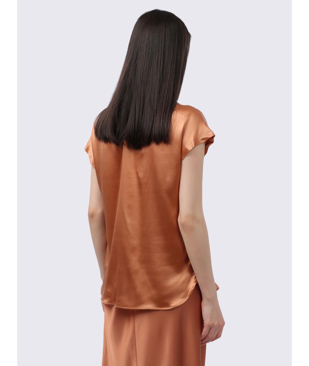 PINKO Коричневая майка, фото 5