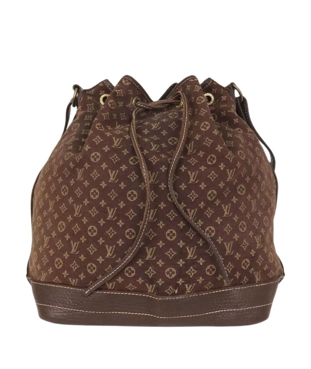 LOUIS VUITTON Коричневая тканевая сумка через плечо, фото 1