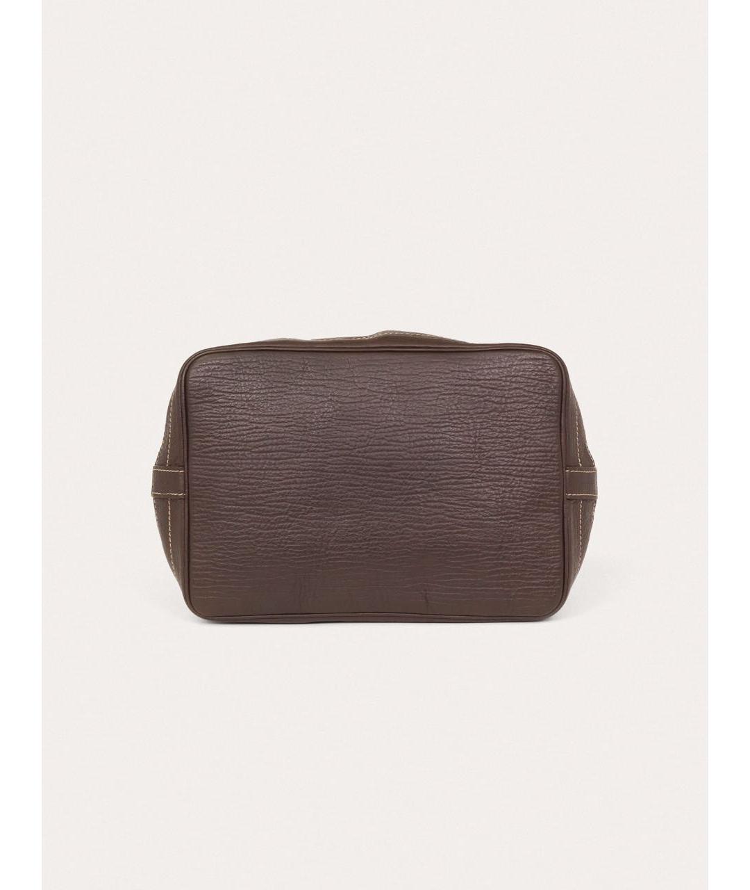 LOUIS VUITTON Коричневая тканевая сумка через плечо, фото 7