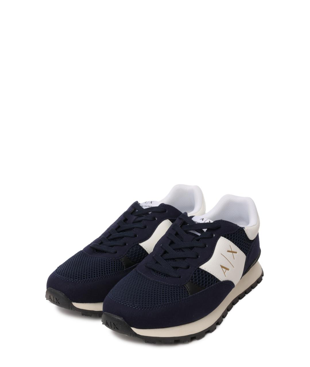ARMANI EXCHANGE Синие низкие кроссовки / кеды, фото 2