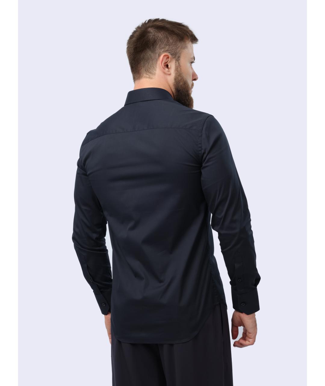 EMPORIO ARMANI Темно-синяя классическая рубашка, фото 6