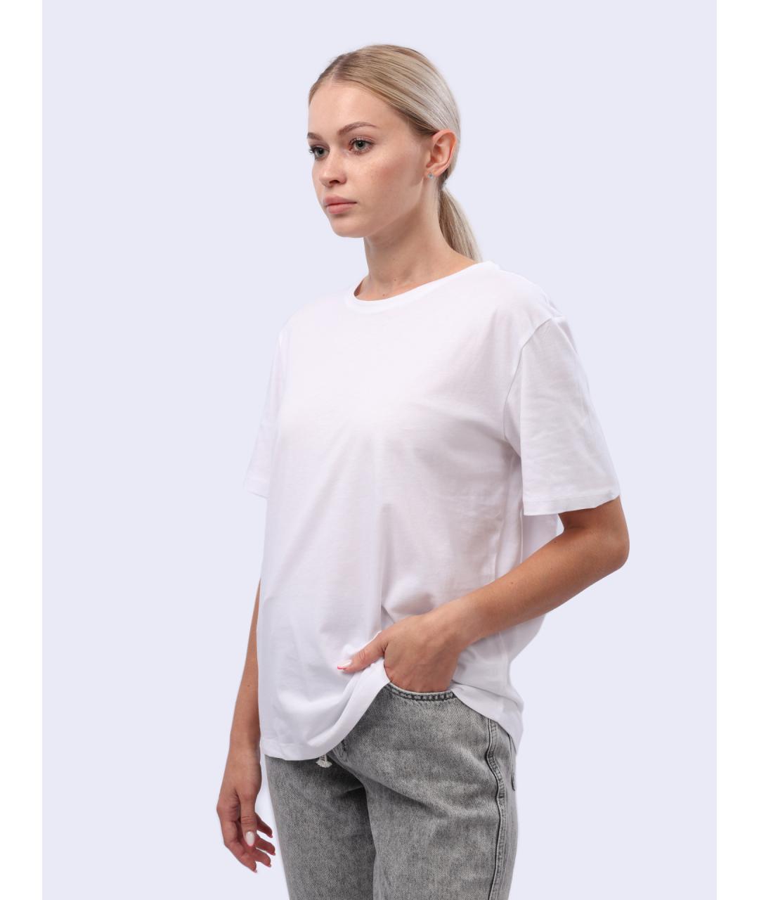 LIU JO Белая хлопковая футболка, фото 3