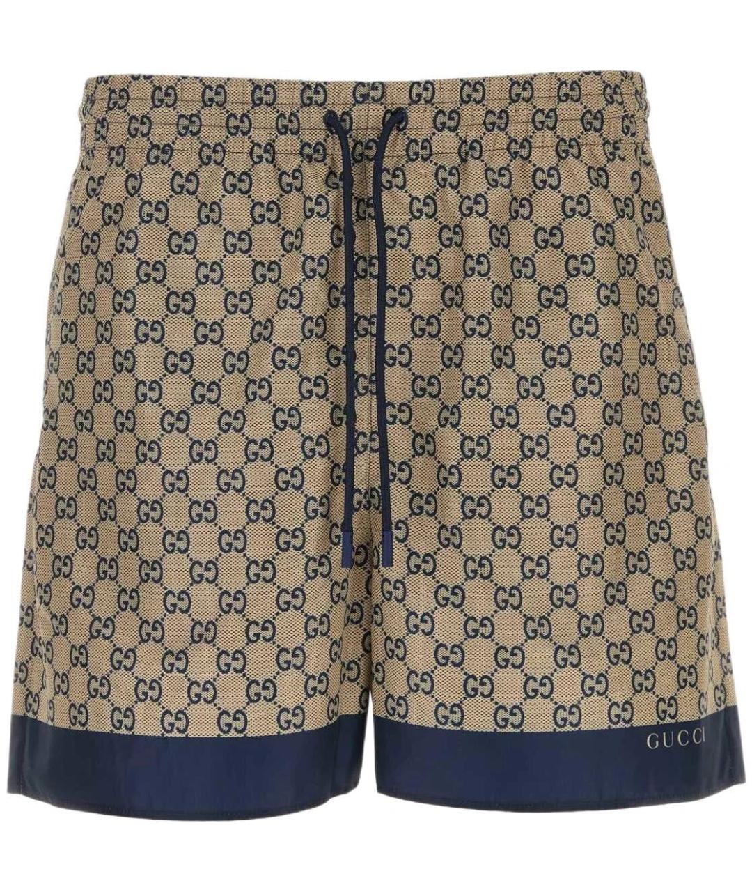 GUCCI Бежевые полиэстеровые плавки, фото 5