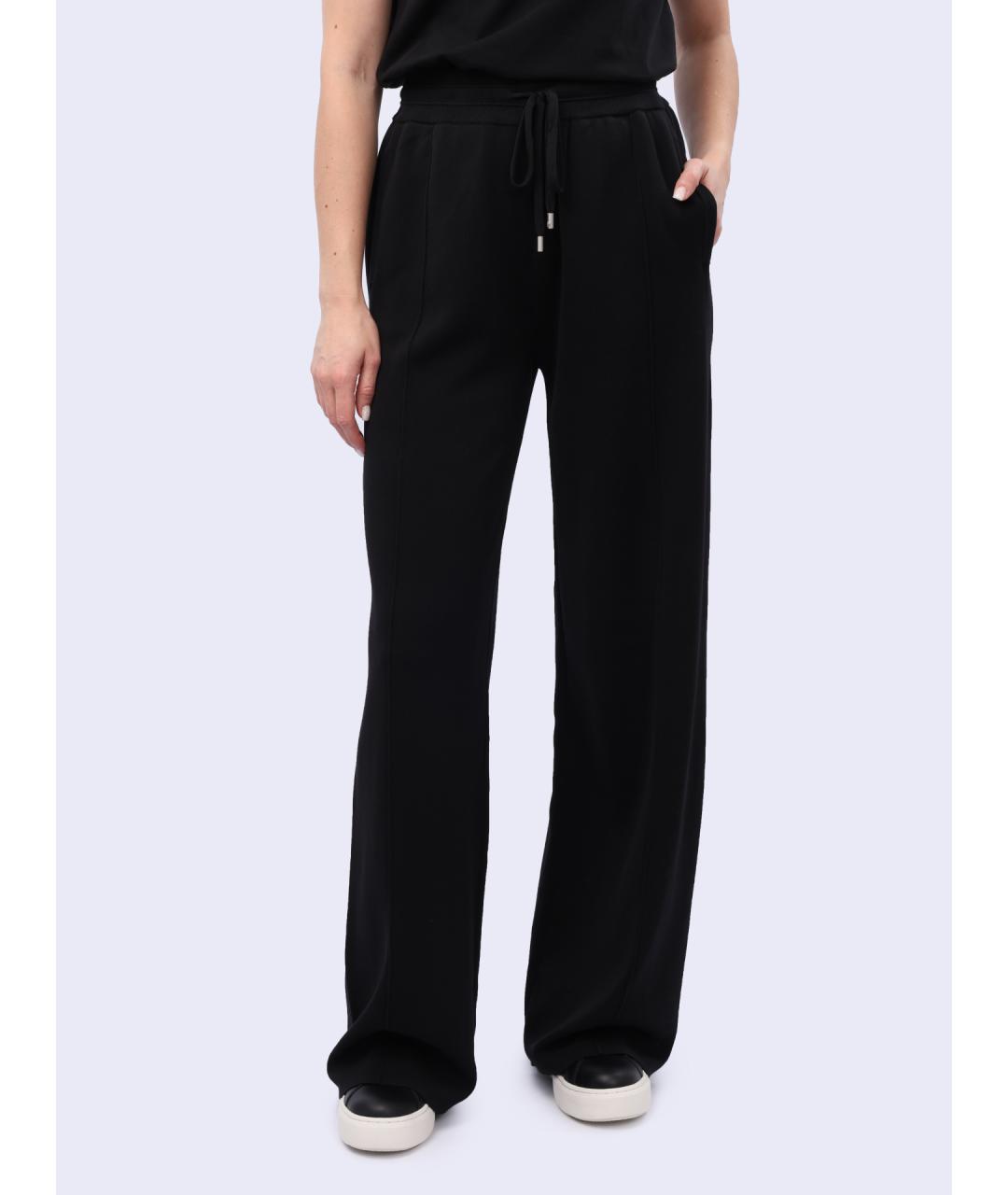 PINKO Черные хлопковые прямые брюки, фото 6