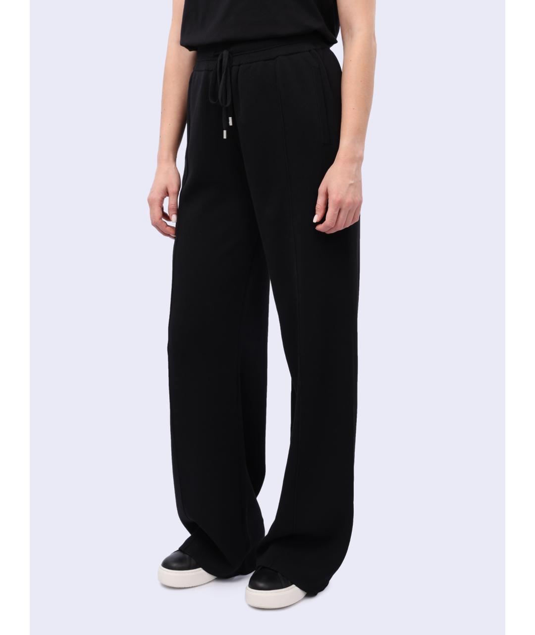 PINKO Черные хлопковые прямые брюки, фото 3