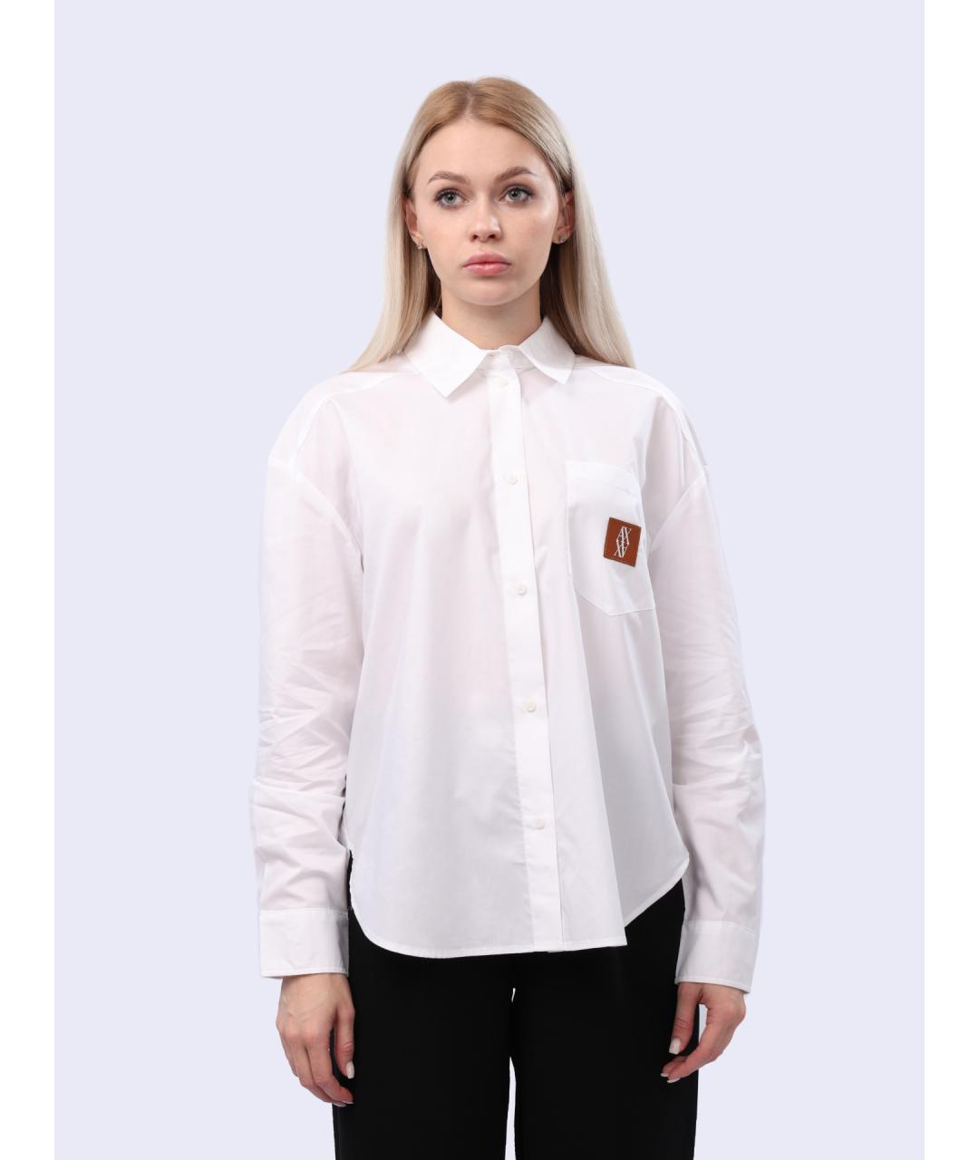 ARMANI EXCHANGE Белая хлопковая рубашка, фото 5