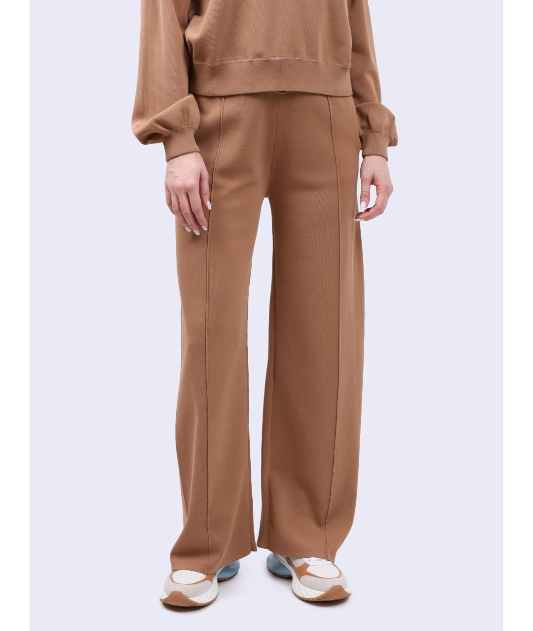 PINKO Коричневые прямые брюки, фото 6