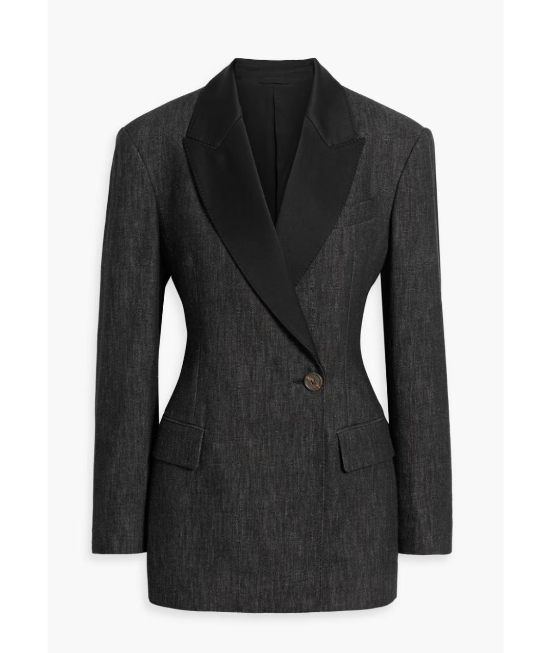 BRUNELLO CUCINELLI Черный хлопковый жакет/пиджак, фото 6