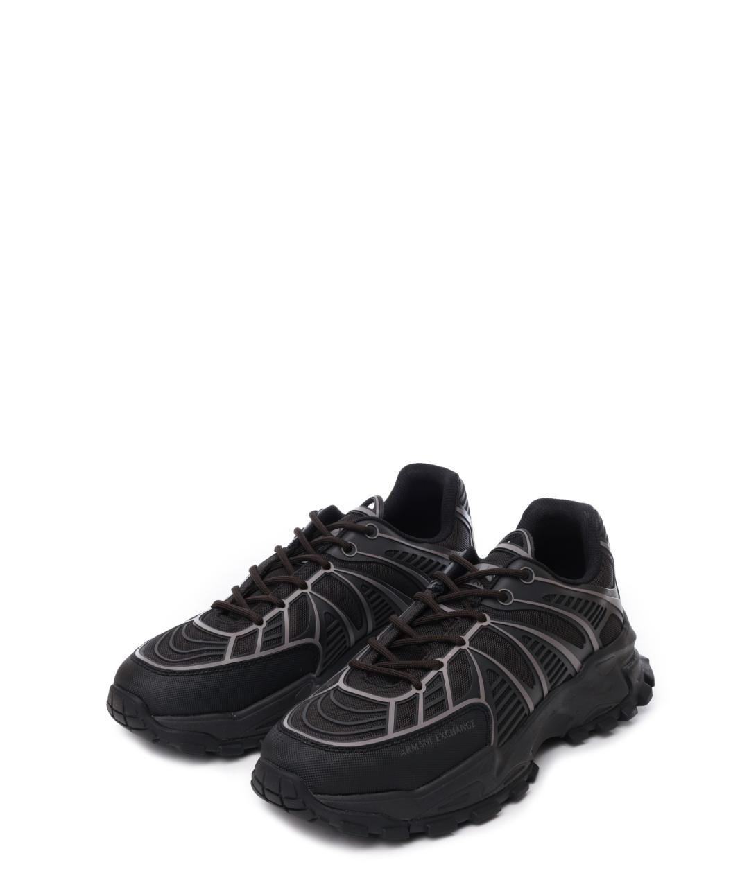 ARMANI EXCHANGE Черные высокие кроссовки / кеды, фото 2