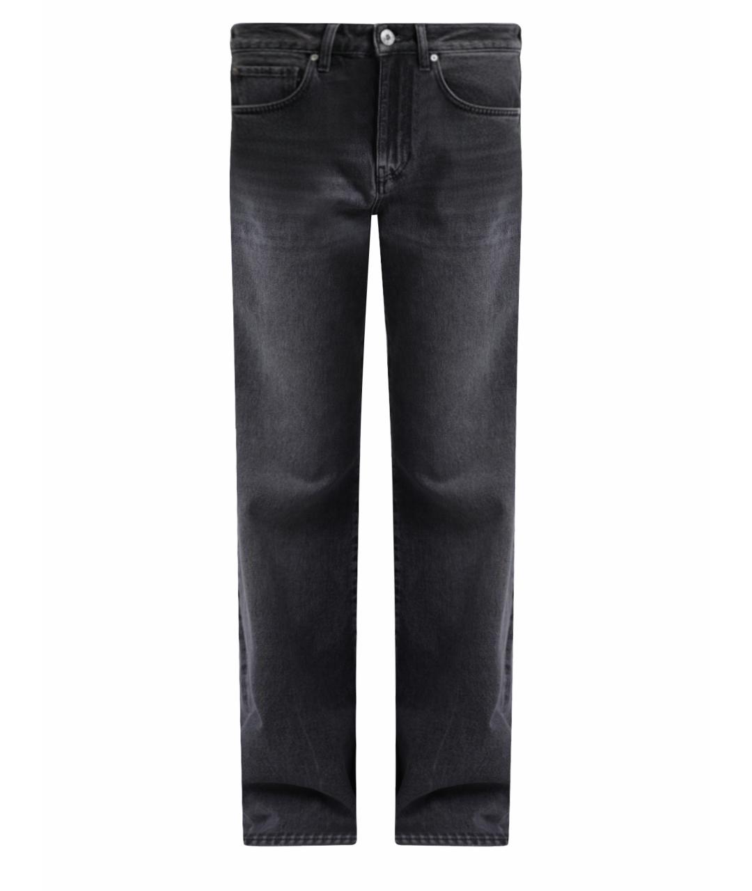 PINKO Черные хлопковые прямые джинсы, фото 1