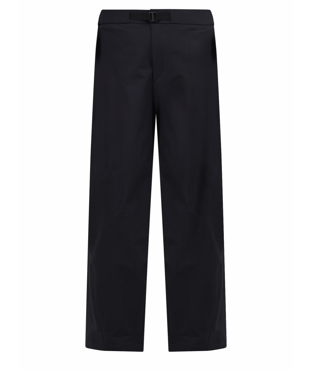 HERNO Черные прямые брюки, фото 1