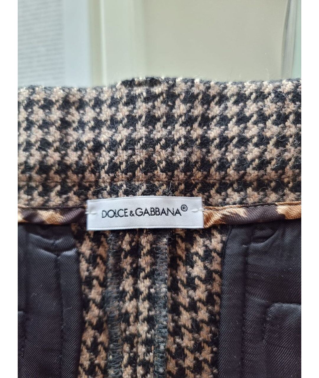 DOLCE&GABBANA Коричневые прямые брюки, фото 3