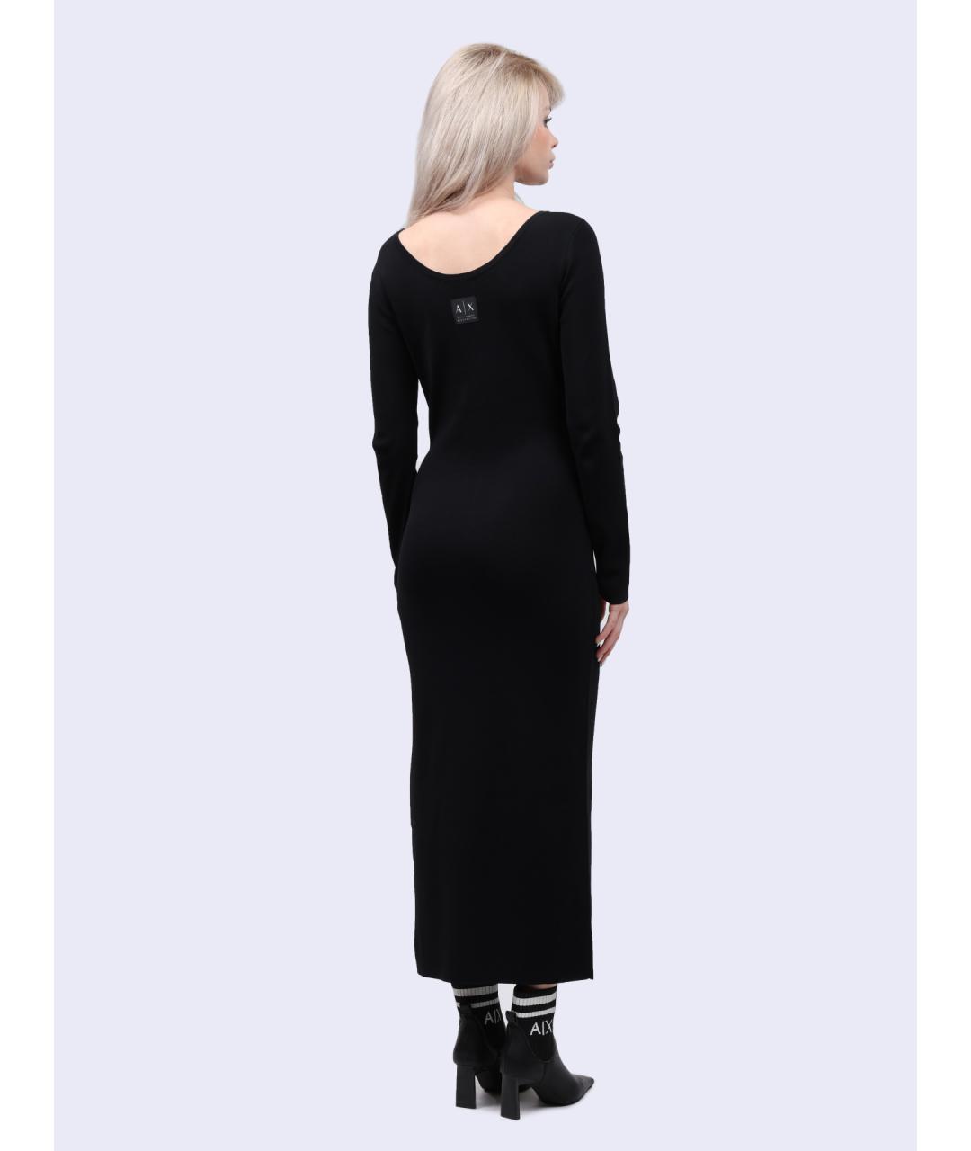 ARMANI EXCHANGE Черное повседневное платье, фото 5
