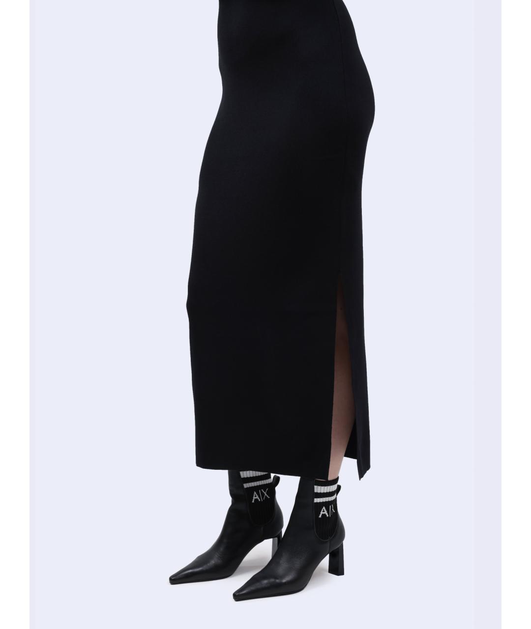 ARMANI EXCHANGE Черное повседневное платье, фото 4