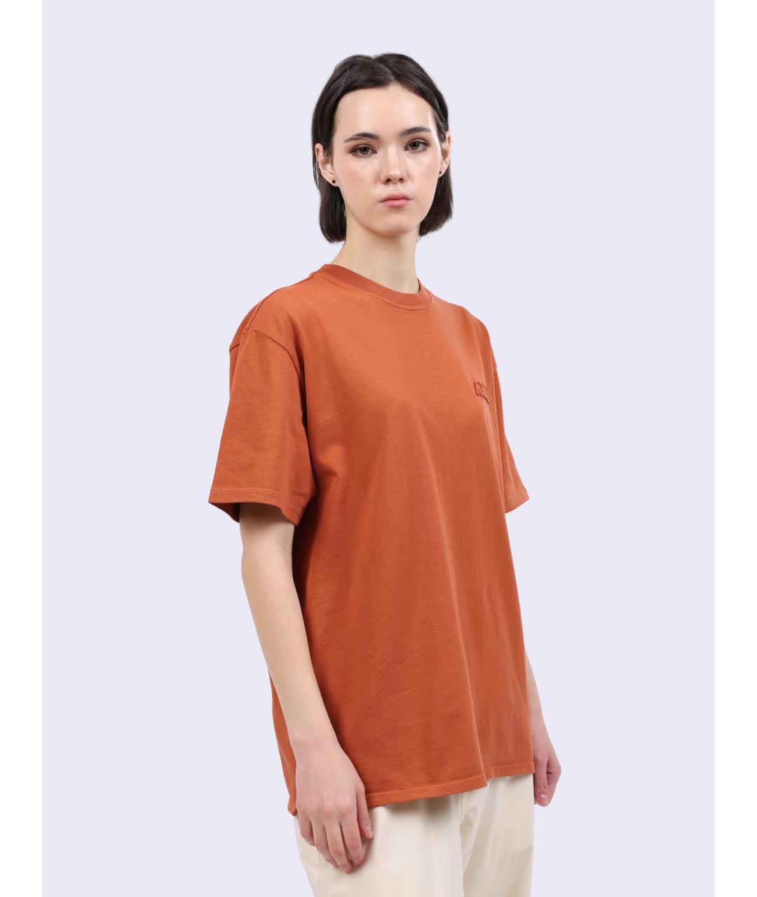 AUTRY Оранжевая хлопковая футболка, фото 3