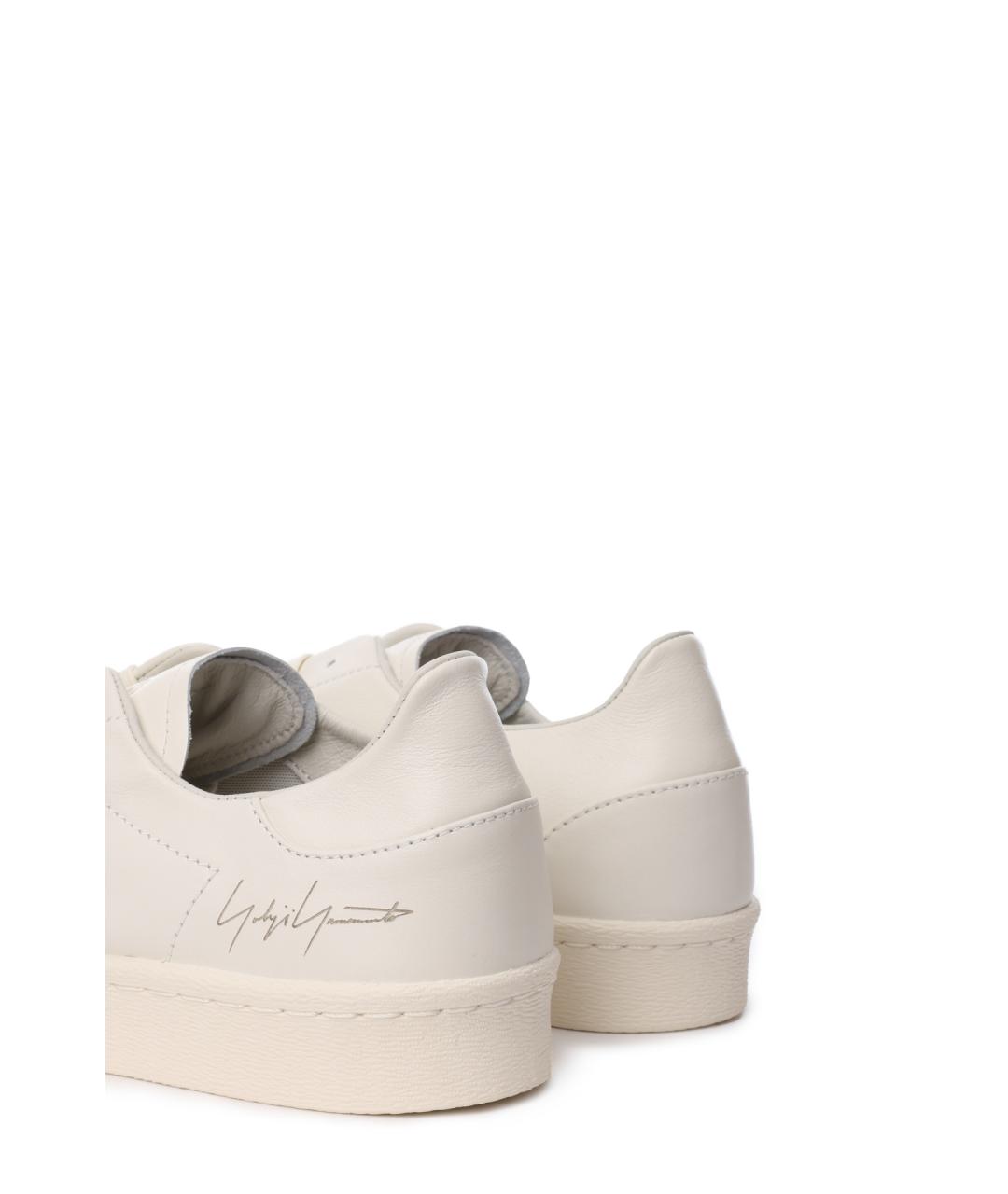 Y-3 Белые кожаные низкие кроссовки / кеды, фото 6