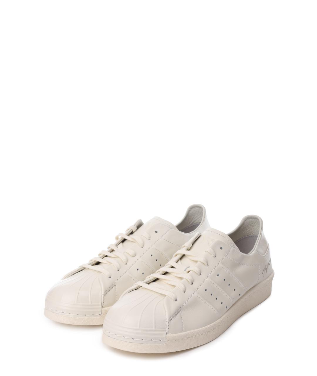 Y-3 Белые кожаные низкие кроссовки / кеды, фото 2