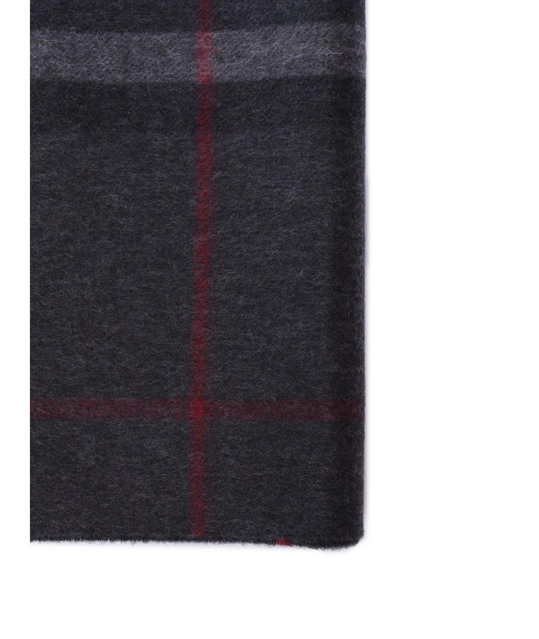 BURBERRY Черный кашемировый шарф, фото 3