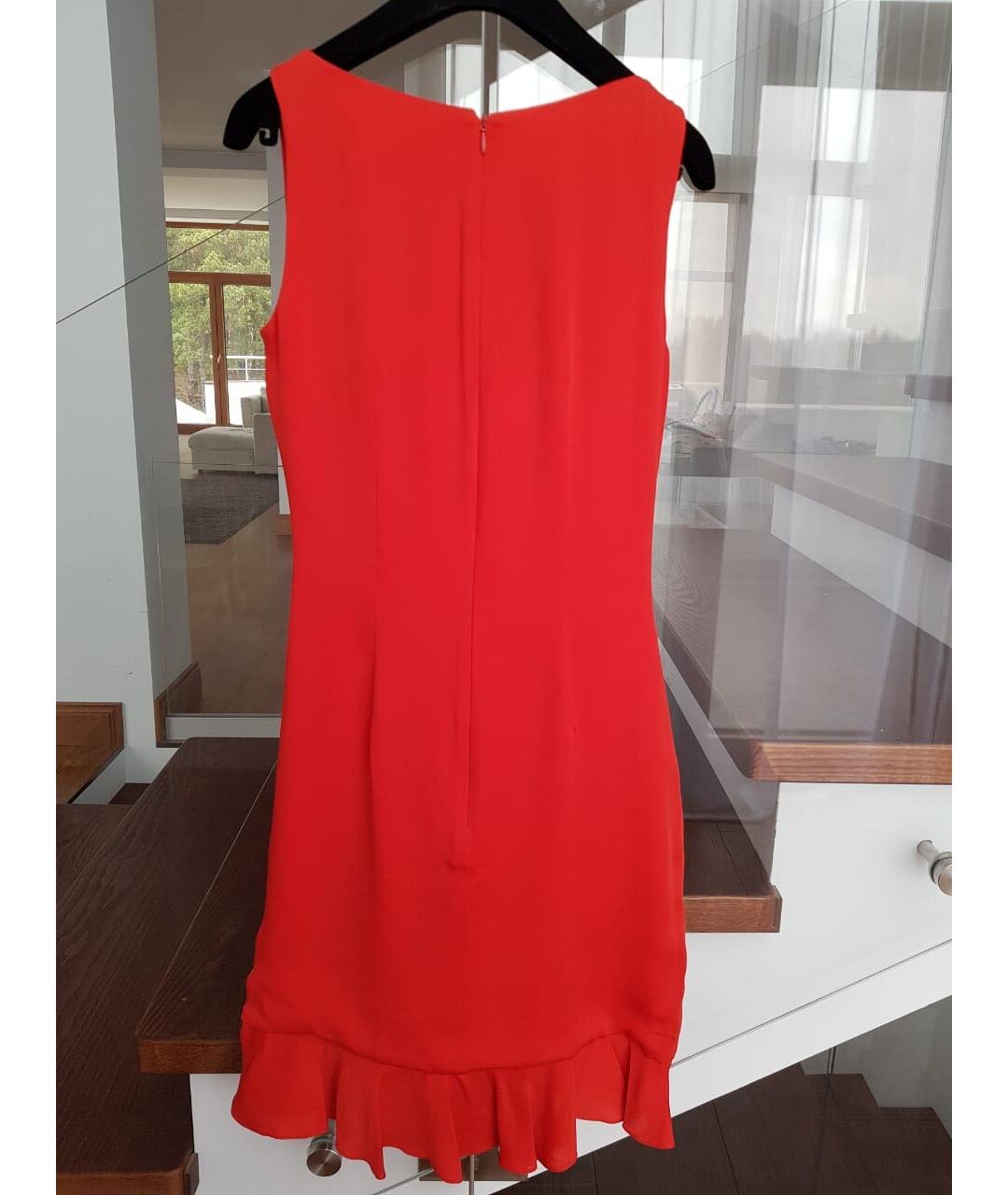 AZZARO Красное шелковое повседневное платье, фото 2