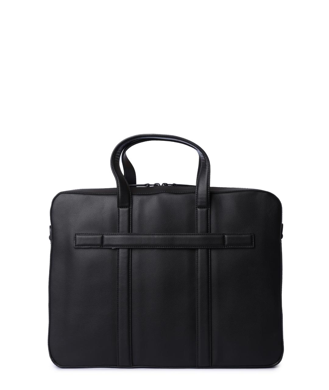 CALVIN KLEIN Черный портфель из искусственной кожи, фото 4