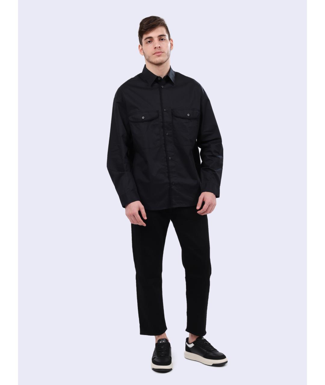 ARMANI EXCHANGE Черная кэжуал рубашка, фото 2