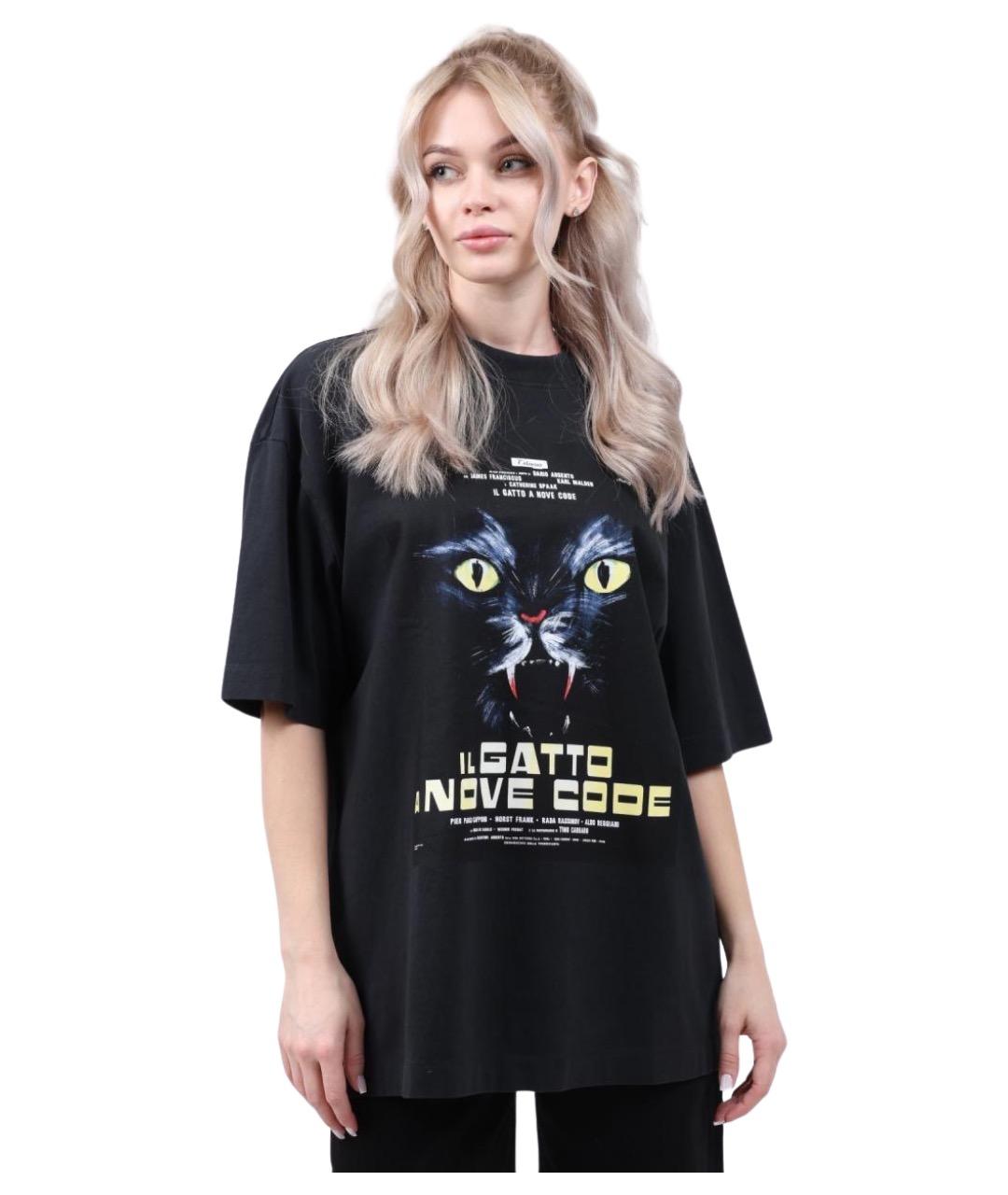 HUGO Черная хлопковая футболка, фото 1