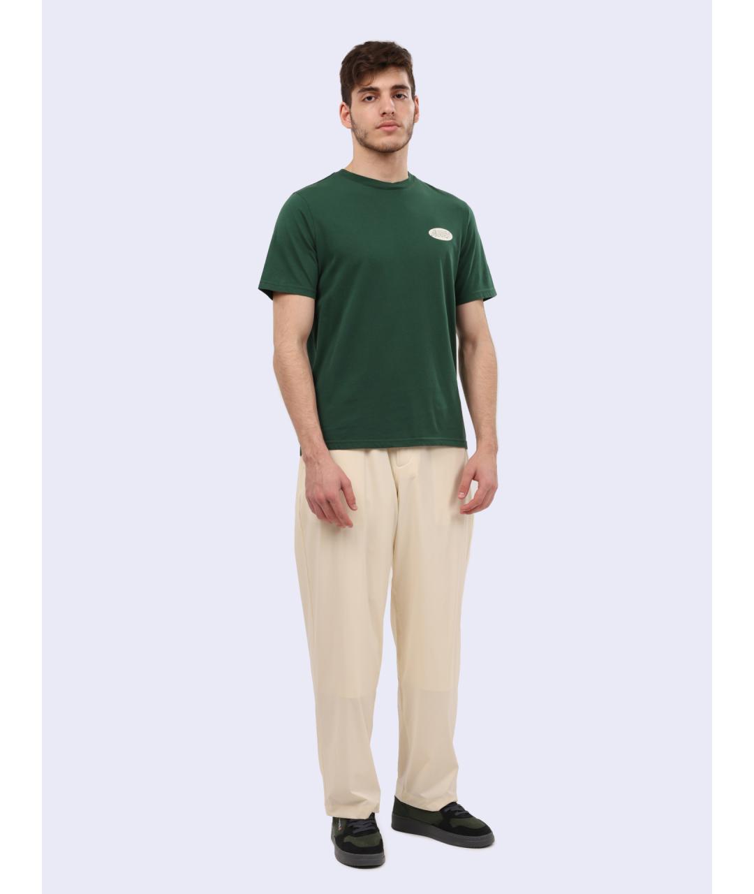 AUTRY Зеленая хлопковая футболка, фото 2