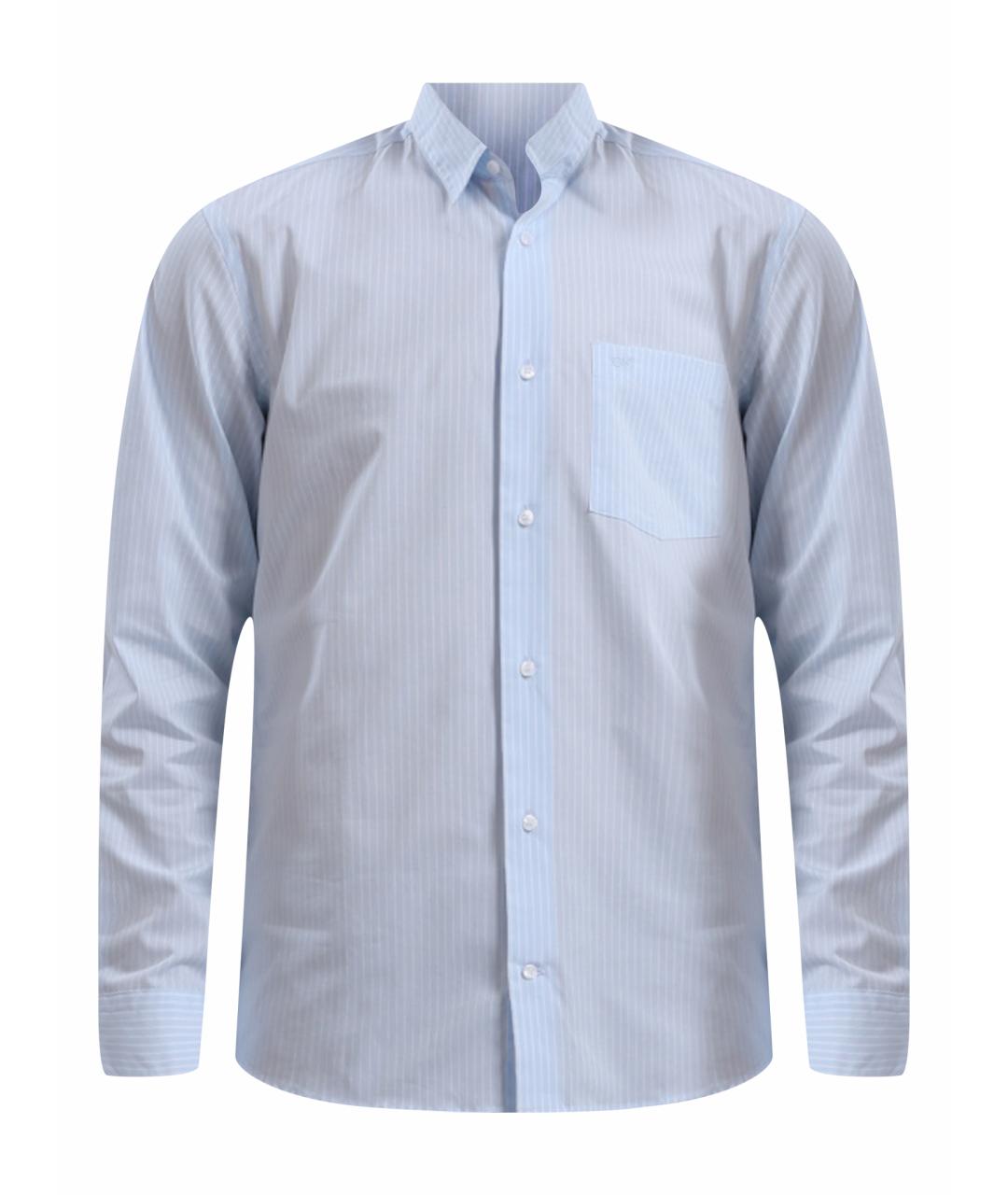 CALVIN KLEIN Голубая хлопковая кэжуал рубашка, фото 1