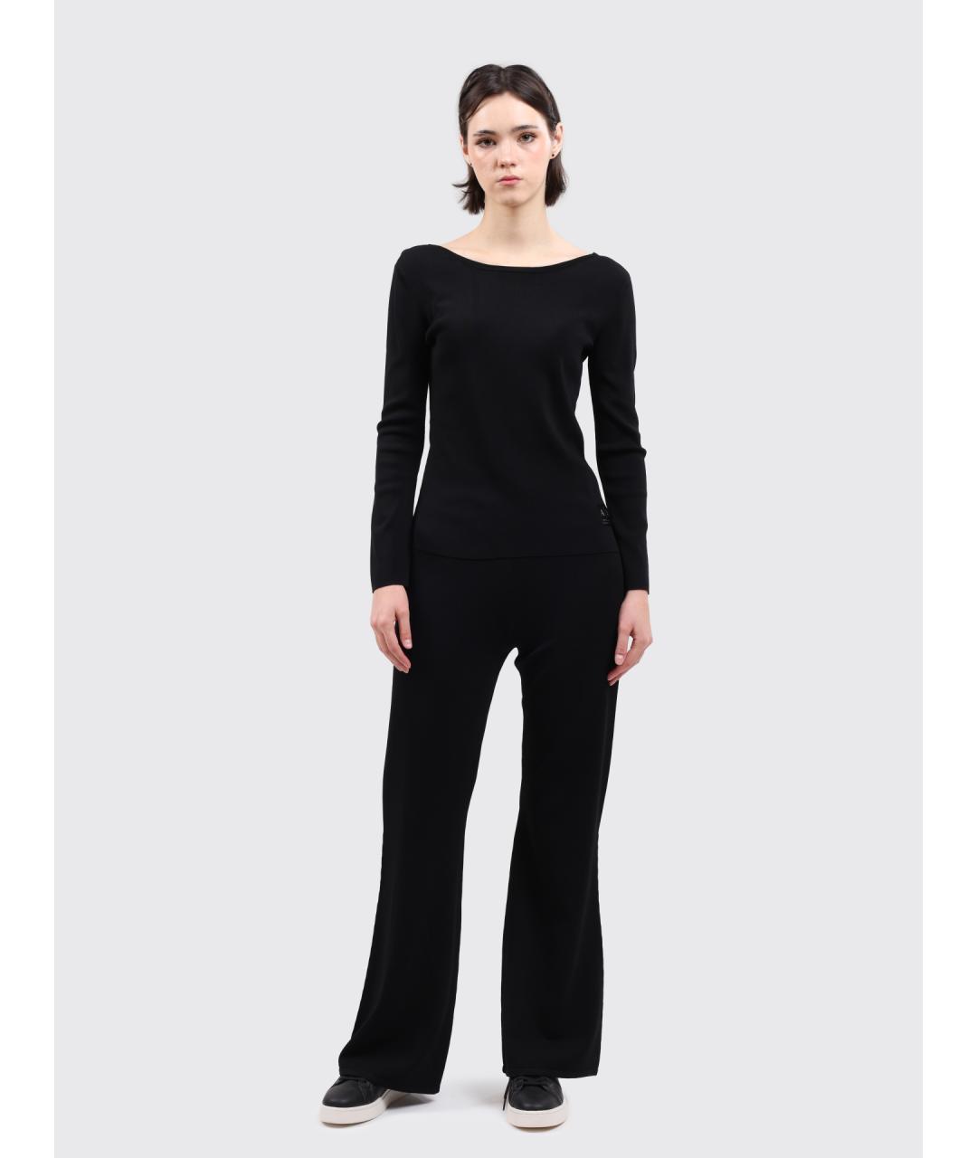 ARMANI EXCHANGE Черные прямые брюки, фото 2