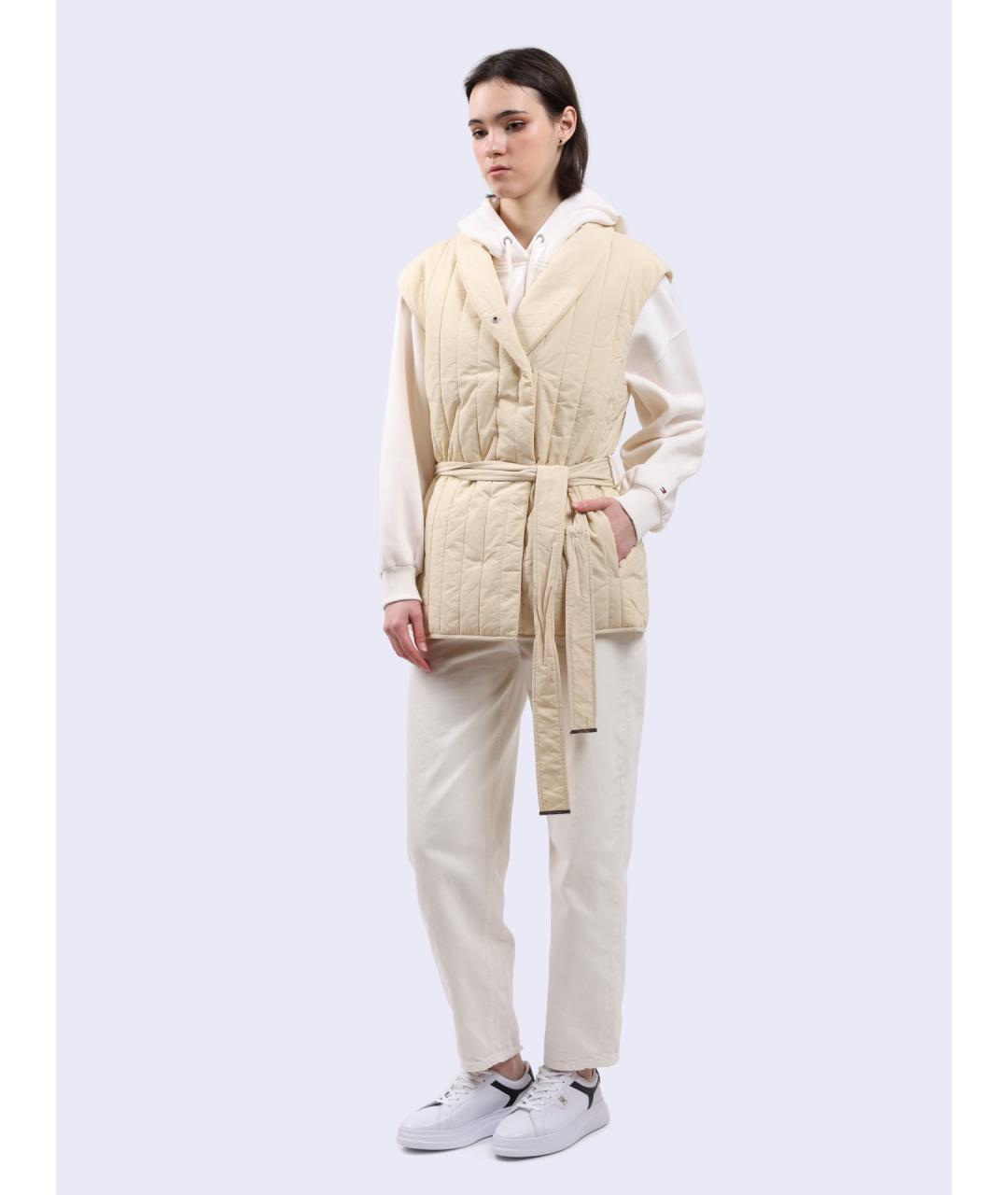 CALVIN KLEIN Бежевый жилет, фото 3