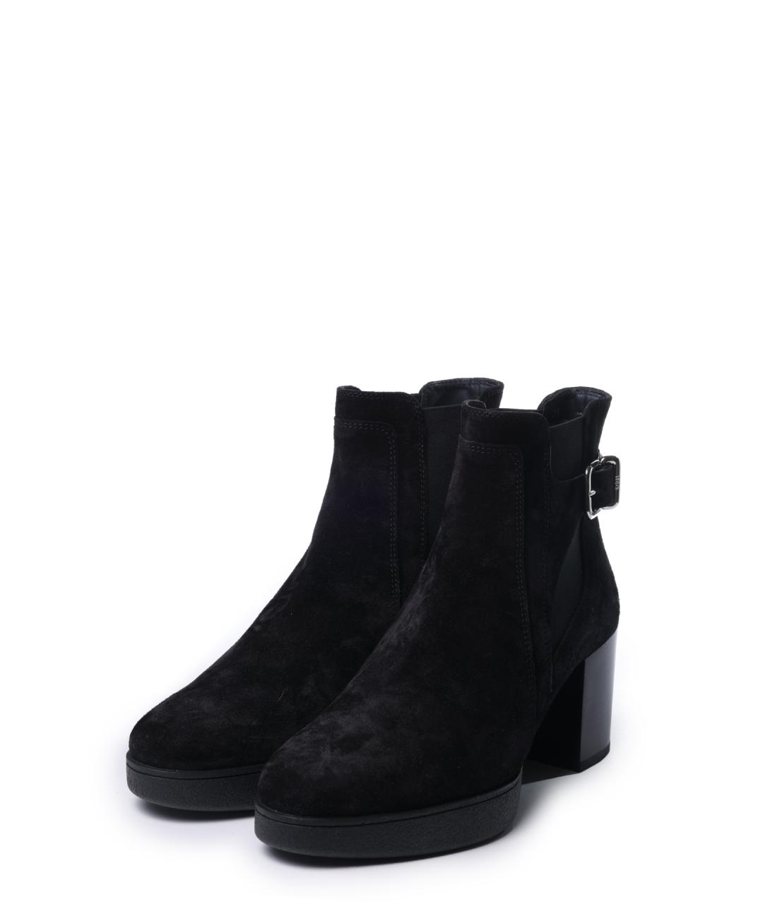 TOD'S Черные замшевые ботильоны, фото 2