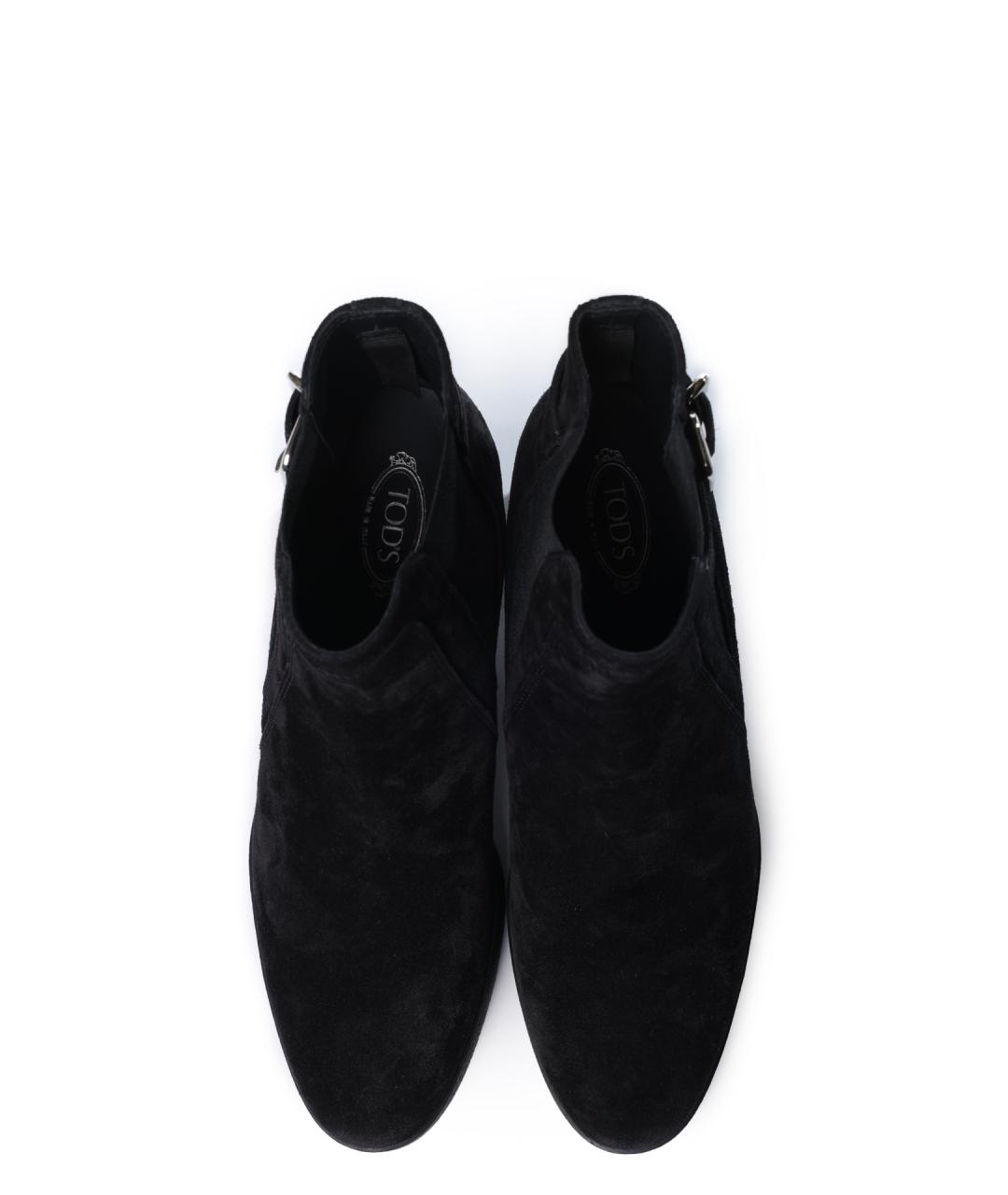 TOD'S Черные замшевые ботильоны, фото 4