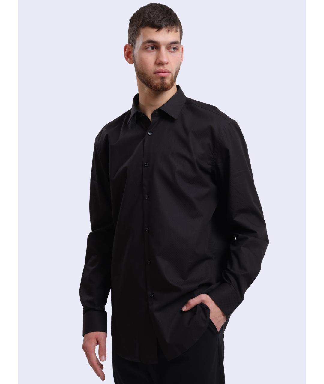 HUGO Черная классическая рубашка, фото 3