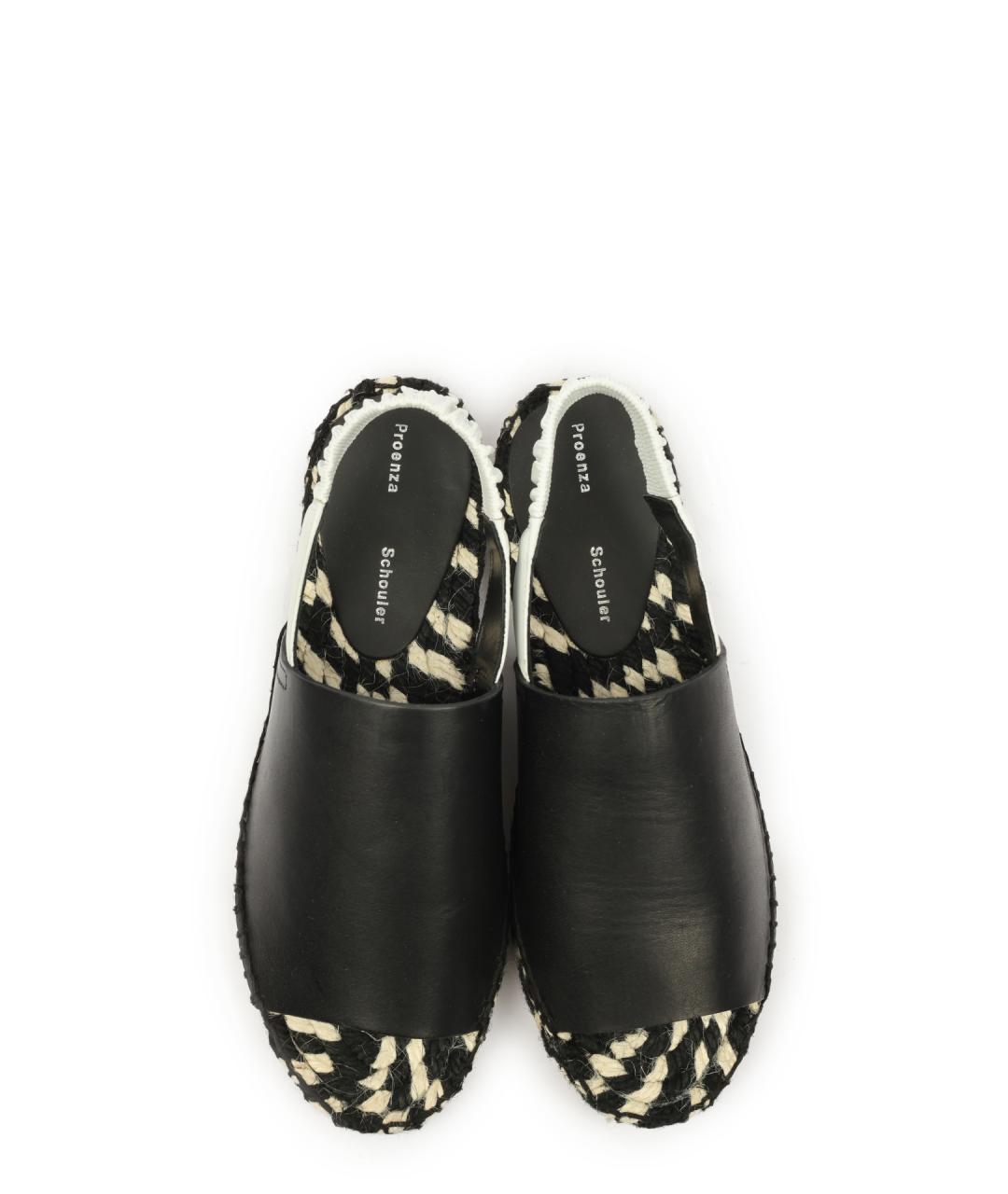 PROENZA SCHOULER Черные кожаные сабо, фото 4