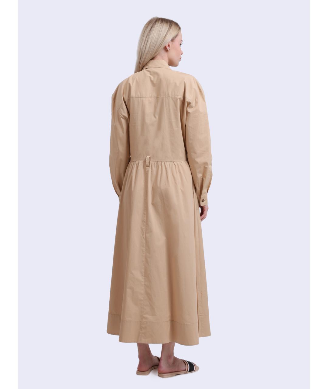 LIU JO Бежевое повседневное платье, фото 4