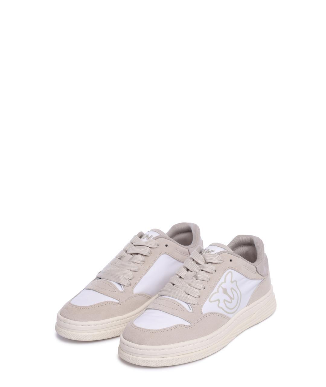 PINKO Бежевые замшевые кеды, фото 2