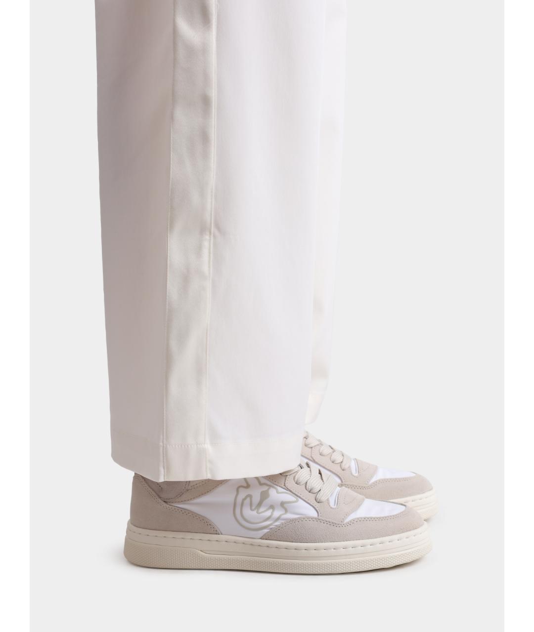 PINKO Бежевые замшевые кеды, фото 5