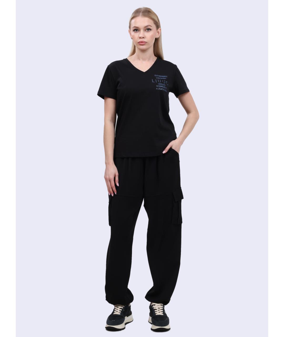 LIU JO Черная футболка, фото 2