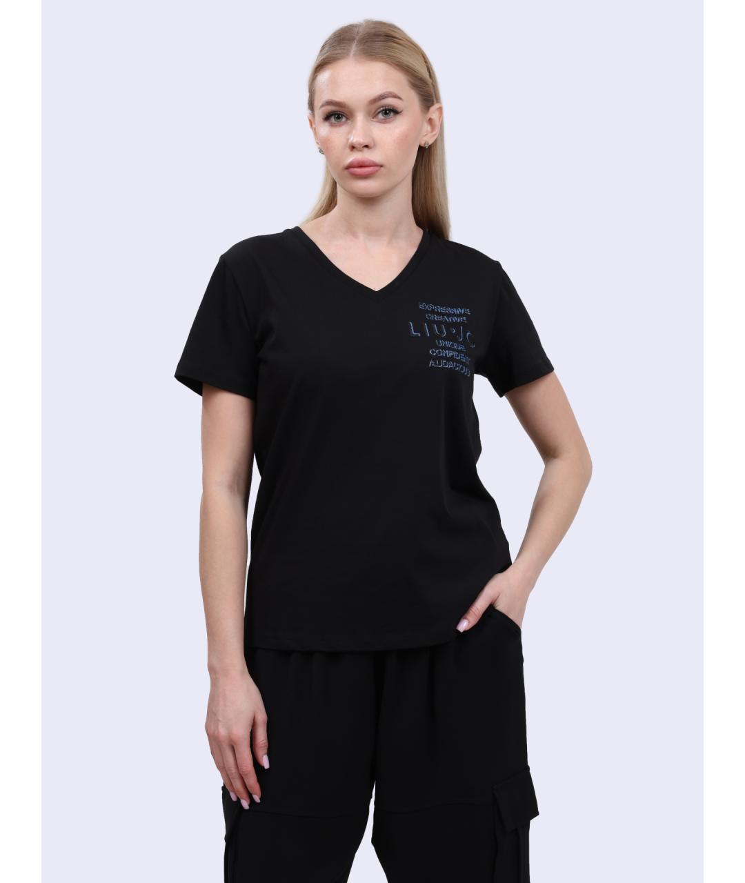 LIU JO Черная футболка, фото 5